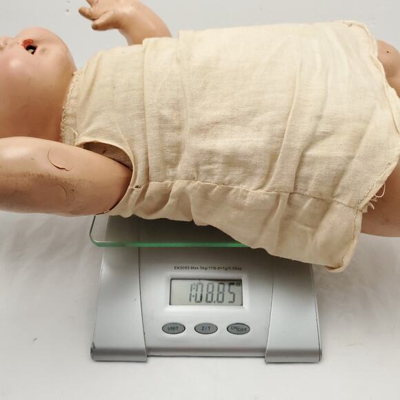 Antique Composition Baby Doll Painted Eyes 14" Collectible - Picture 13 of 13